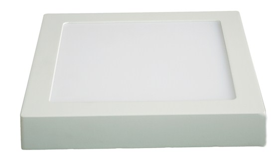 LED panel přisazený, 12W, 900lm, 4000K, čtvercové, bílé